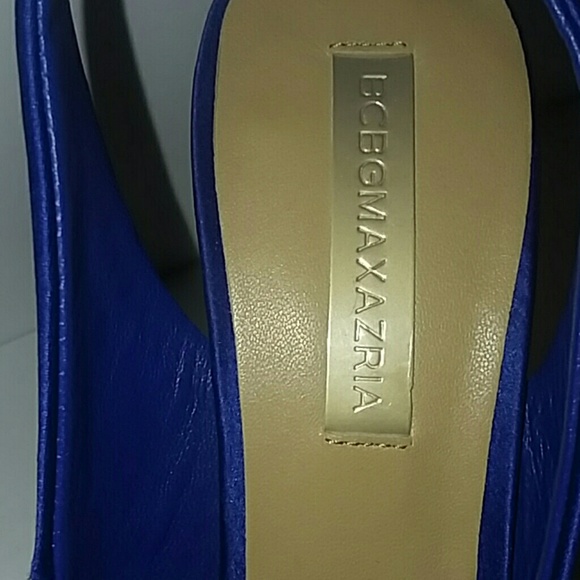 6.5B nwob BCBG slingback Blue Heels - Picture 5 of 5
